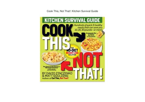 cook this not that kitchen survival guide PDF