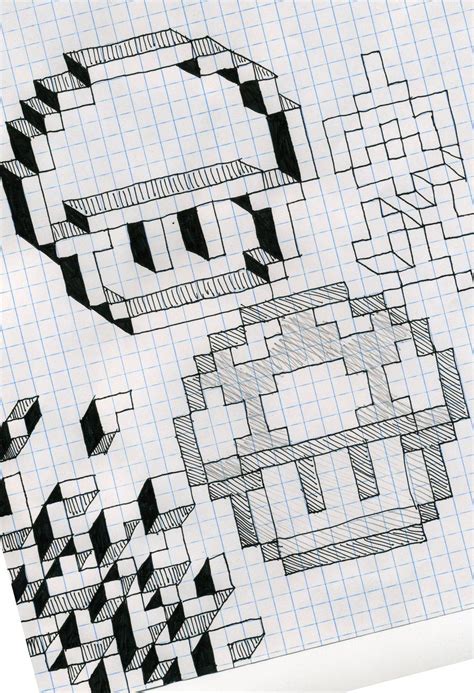 cool graph paper drawing designs PDF