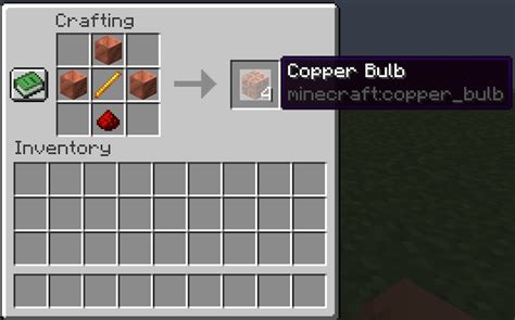 copper bulb minecraft recipe