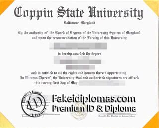 coppin state university degrees