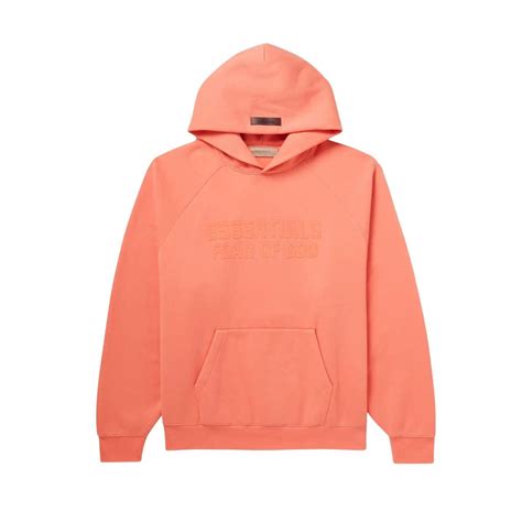 coral essentials hoodie