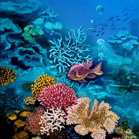 coral painting