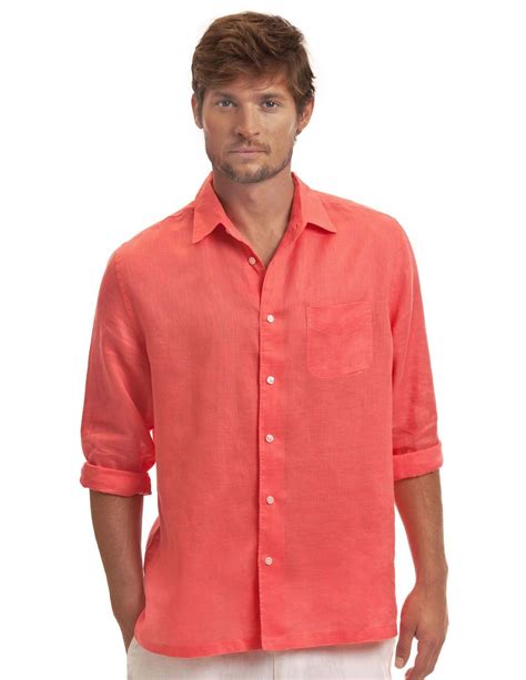 coral shirts for guys