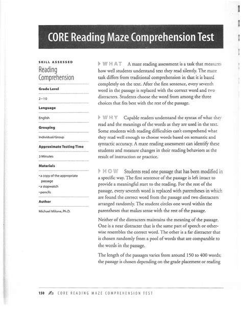 core reading maze comprehension 8th grade Epub