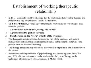 core tasks of psychotherapycounseling PDF