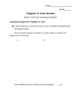 core teaching resource chapter test PDF