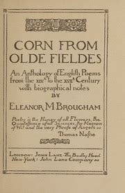 corn olde fieldes anthology biographical Reader