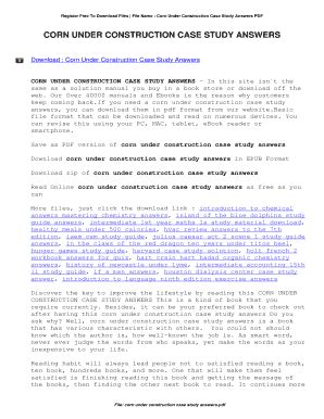 corn under construction case study answers PDF