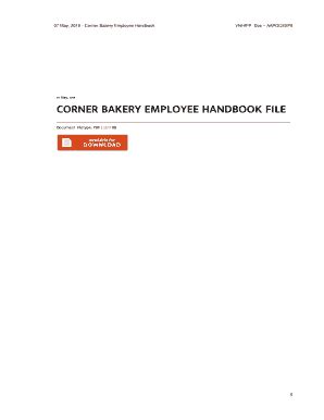 corner bakery employee handbook Ebook Doc