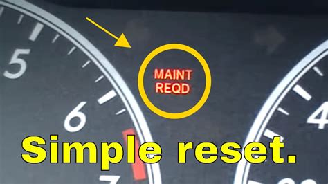 corolla maint reqd reset Reader