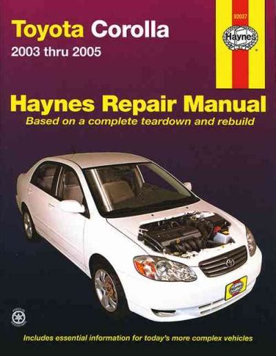 corolla service manual 2003 PDF