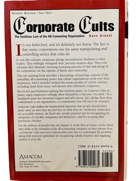 corporate cults insidious lure of all Epub