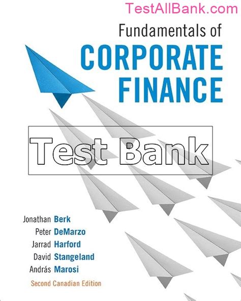 corporate finance 2nd edition test bank berk pdf download Kindle Editon