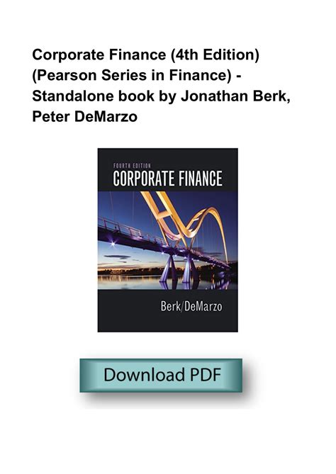 corporate finance berk 2nd edition pdf Kindle Editon