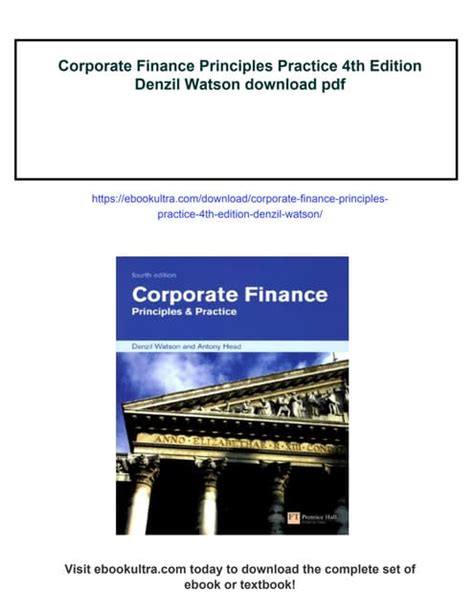 corporate finance principles practice 4th edition Kindle Editon
