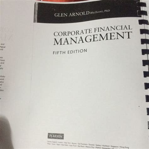 corporate financial management glen arnold 5th edition Doc