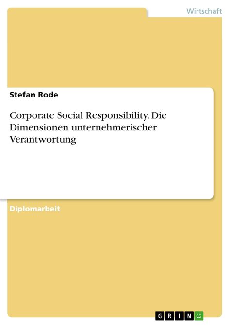 corporate responsibility dimensionen unternehmerischer verantwortung PDF