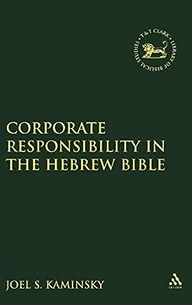 corporate responsibility in the hebrew bible Epub