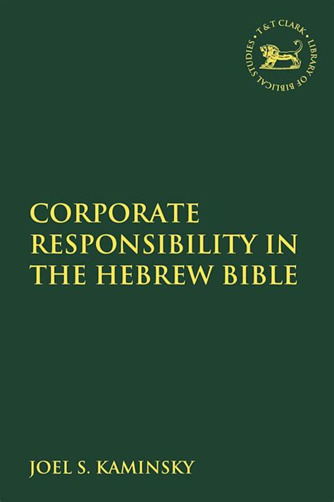 corporate responsibility in the hebrew bible Ebook Reader