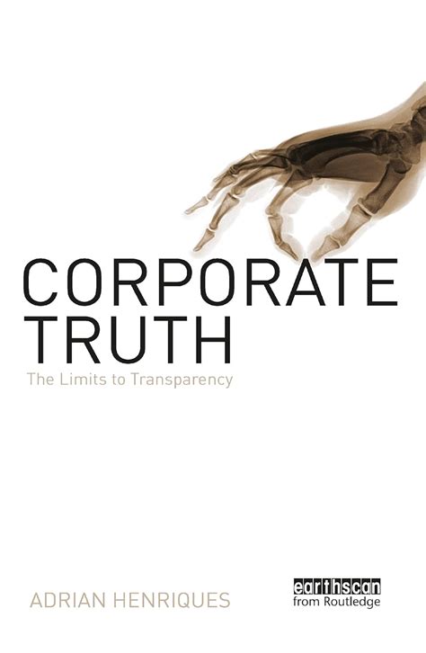 corporate truth the limits to transparency Epub