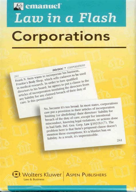 corporations liaf 2007 law in a flash PDF