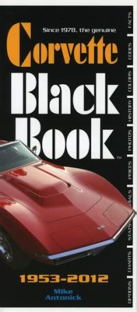 corvette black book 1953 2012 Epub