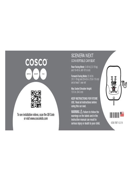 cosco scenera user manual PDF