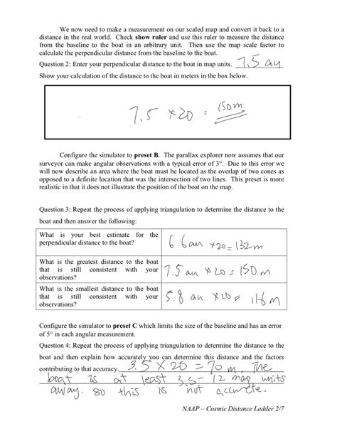cosmic distance ladder student guide answers PDF