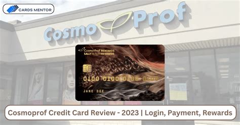 cosmo prof credit card