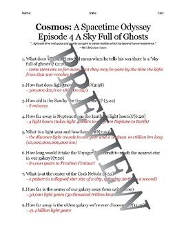 cosmos episode 4 worksheet answer key PDF