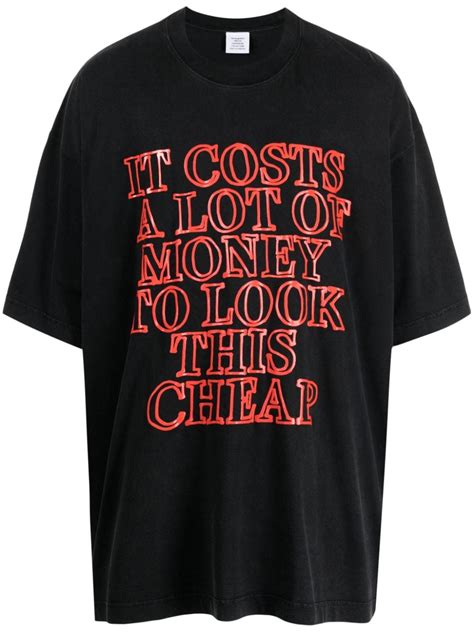 cost a lot to be shirt