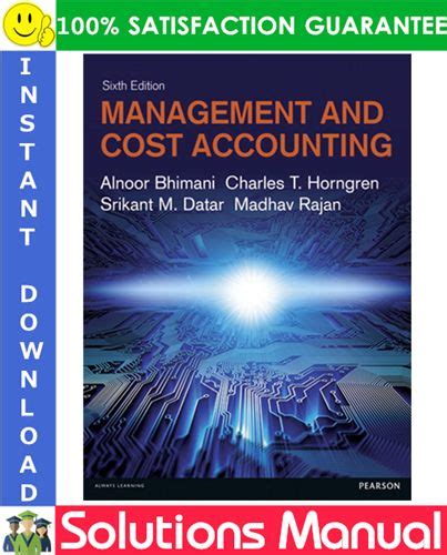 cost accounting 6th edition solutions manual horngren Epub