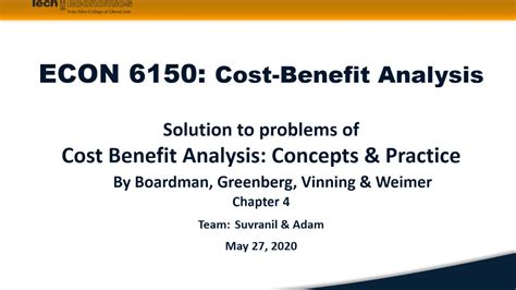 cost benefit analysis boardman solutions PDF