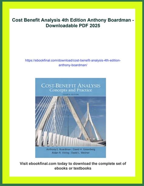 cost benefit boardman 4th edition Epub