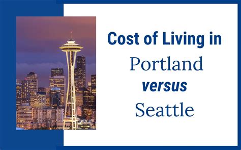 cost of living portland oregon vs seattle washington
