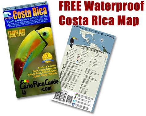 costa rica waterproof travel map of costa rica Epub