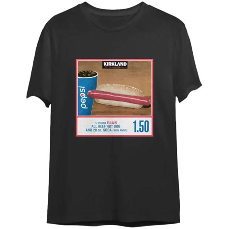 costco hot dog drink tshirt