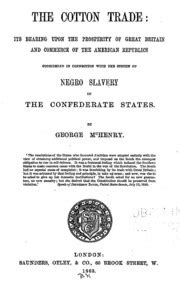 cotton trade prosperity considered confederate PDF