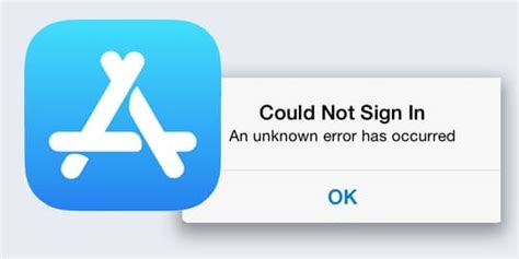 could not sign in an unknown error occurred app store android Epub