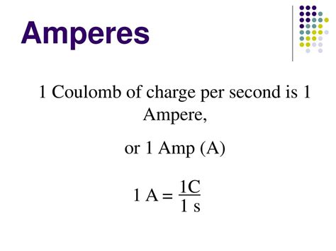 coulomb per second