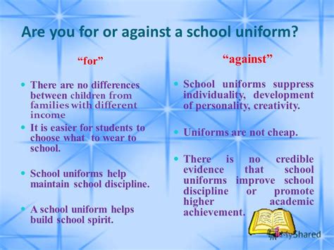 counterclaims against school uniforms Kindle Editon