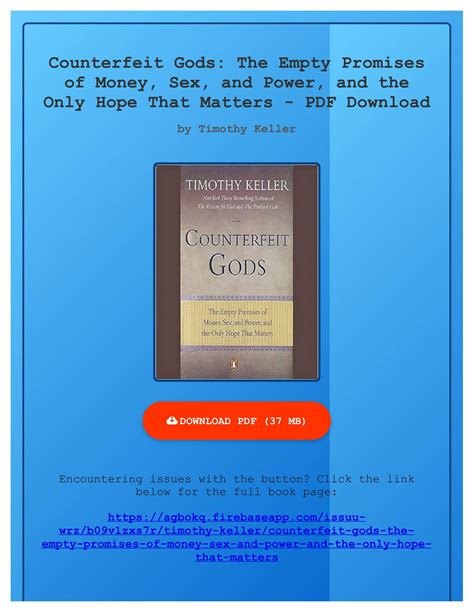 counterfeit gods Ebook PDF