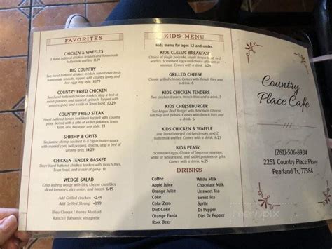 country place cafe reviews