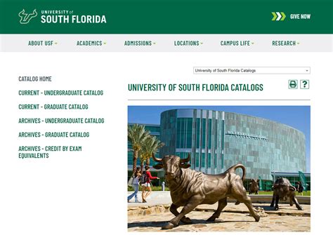 Course Description Science Major Usf Catalog