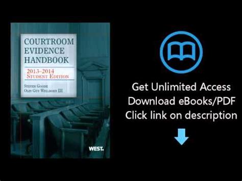 courtroom evidence handbook 2013 2014 student edition student guides Doc