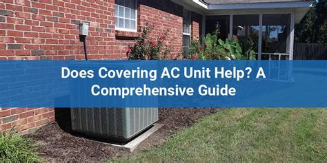 covering an air conditioning unit