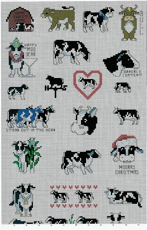 cow 4 cross stitch pattern english Kindle Editon