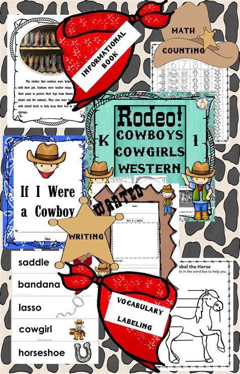 cowboy first grade activities Reader