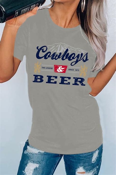 cowboys and beer shirt