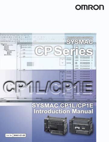 cp1l cp1e cpu unit introduction manual omron PDF